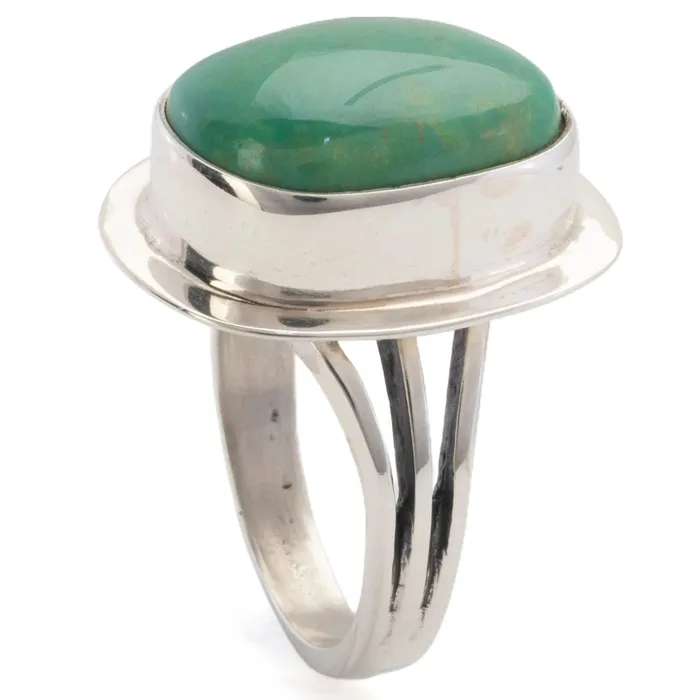 Rings Kalifano Kingman Turquoise USA Handmade 925 Sterling Silver Ring