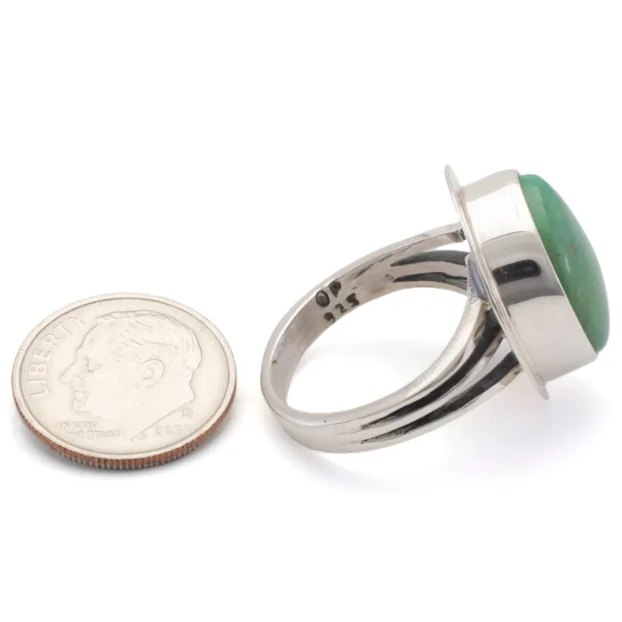 Rings Kalifano Kingman Turquoise USA Handmade 925 Sterling Silver Ring