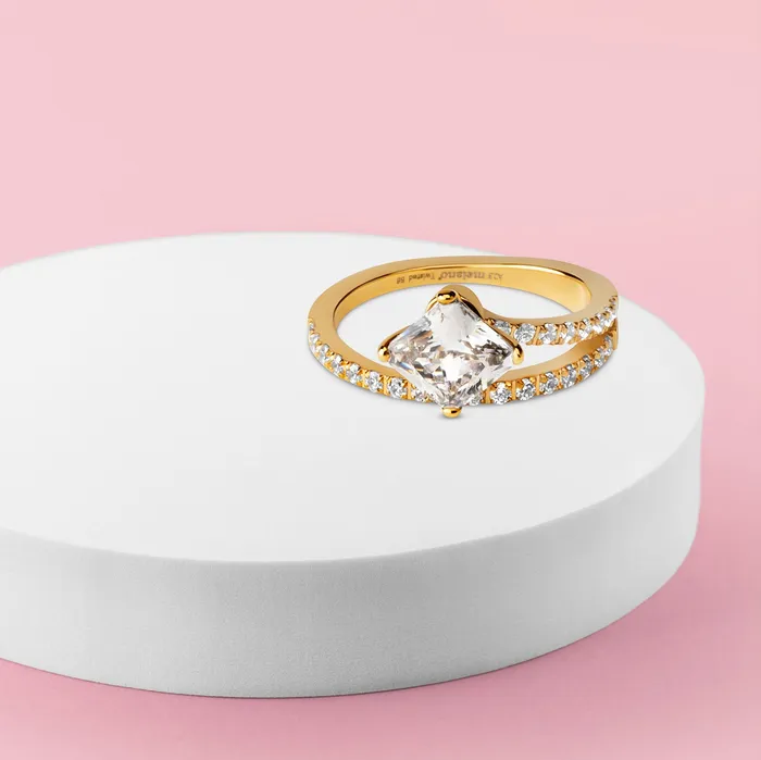 Rings Melano Twisted Ice Queen Ring Set Melano