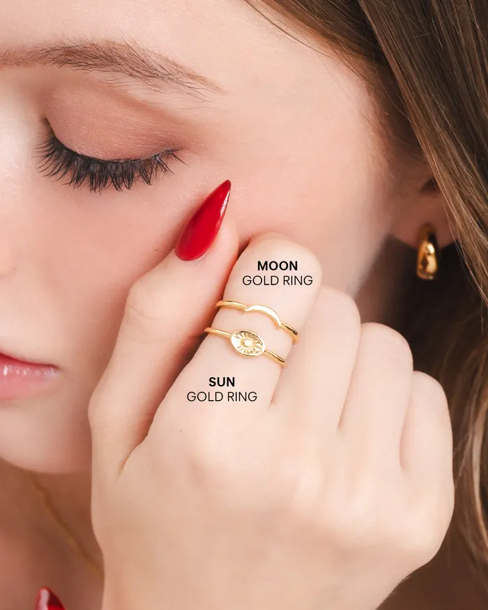 Rings Penny Pairs Moon Gold Ring Rings Penny Pairs Moon Gold Ring