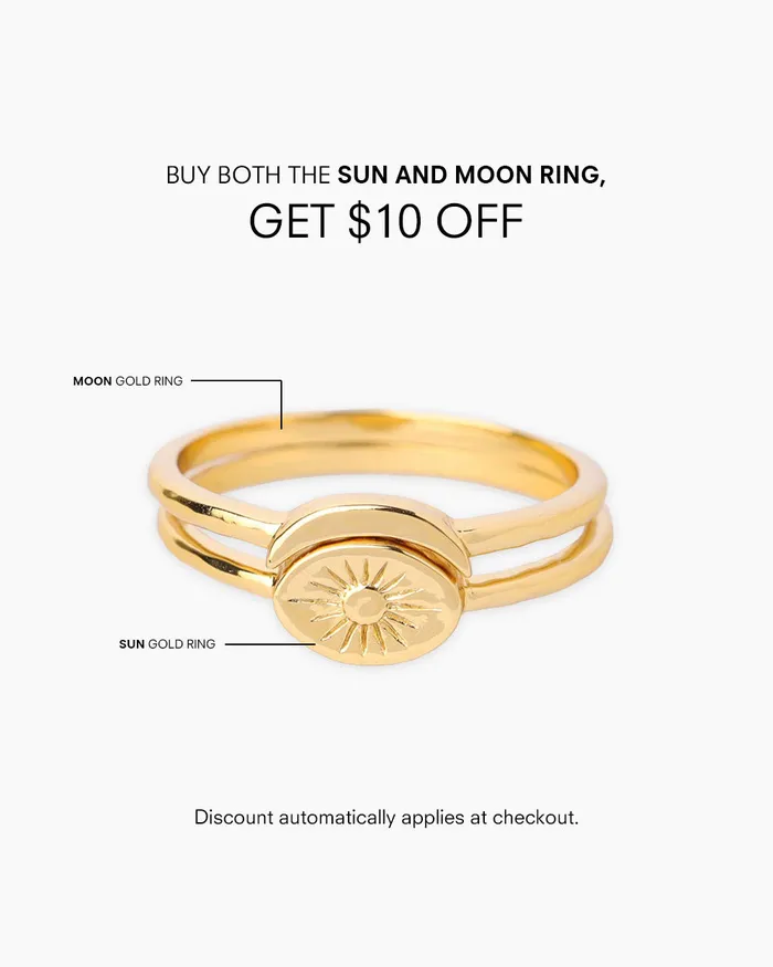 Rings Penny Pairs Moon Gold Ring Rings Penny Pairs Moon Gold Ring