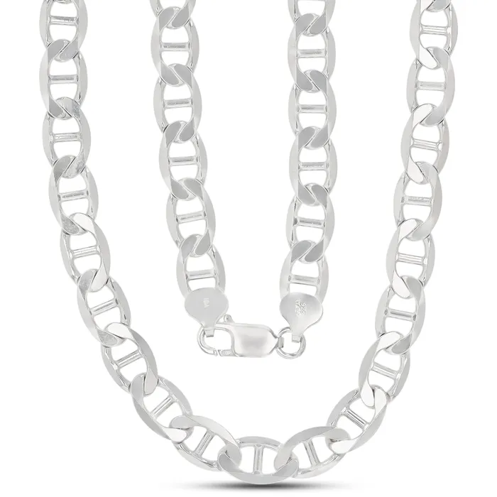 Sterling Silver 915mm Solid Mariner Anchor Pave Diamond Cut Chain NecklaceRhodium Plated 14K Yellow Plated or Two Tone Lobster Lock Silver Necklaces Sterling Silver 915mm Solid Mariner Anchor Pave Diamond Cut Chain NecklaceRhodium Plated 14K Yellow Plated or Two Tone Lobster Lock Silver Necklaces