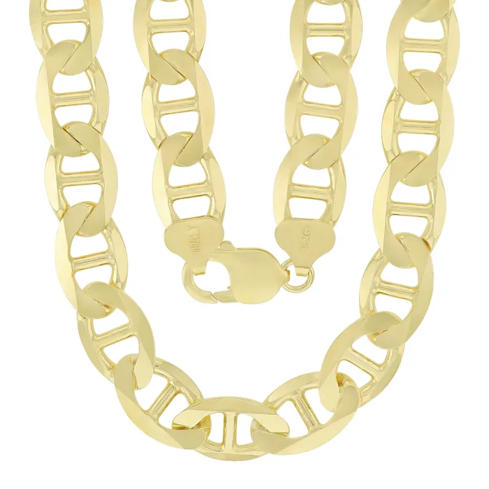 Sterling Silver 915mm Solid Mariner Anchor Pave Diamond Cut Chain NecklaceRhodium Plated 14K Yellow Plated or Two Tone Lobster Lock Silver Necklaces Sterling Silver 915mm Solid Mariner Anchor Pave Diamond Cut Chain NecklaceRhodium Plated 14K Yellow Plated or Two Tone Lobster Lock Silver Necklaces