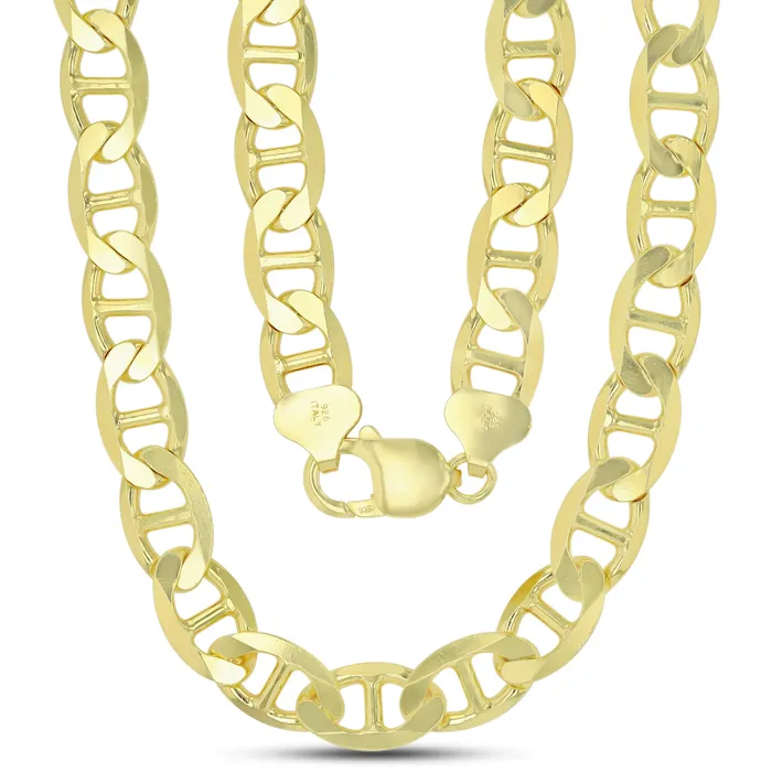 Sterling Silver 915mm Solid Mariner Anchor Pave Diamond Cut Chain NecklaceRhodium Plated 14K Yellow Plated or Two Tone Lobster Lock Silver Necklaces Sterling Silver 915mm Solid Mariner Anchor Pave Diamond Cut Chain NecklaceRhodium Plated 14K Yellow Plated or Two Tone Lobster Lock Silver Necklaces