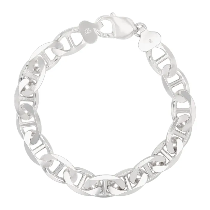 Sterling Silver 915mm Solid Mariner Anchor Pave Diamond Cut Chain NecklaceRhodium Plated 14K Yellow Plated or Two Tone Lobster Lock Silver Necklaces Sterling Silver 915mm Solid Mariner Anchor Pave Diamond Cut Chain NecklaceRhodium Plated 14K Yellow Plated or Two Tone Lobster Lock Silver Necklaces