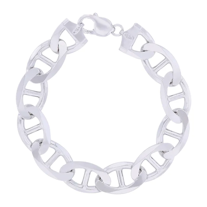 Sterling Silver 915mm Solid Mariner Anchor Pave Diamond Cut Chain NecklaceRhodium Plated 14K Yellow Plated or Two Tone Lobster Lock Silver Necklaces Sterling Silver 915mm Solid Mariner Anchor Pave Diamond Cut Chain NecklaceRhodium Plated 14K Yellow Plated or Two Tone Lobster Lock Silver Necklaces