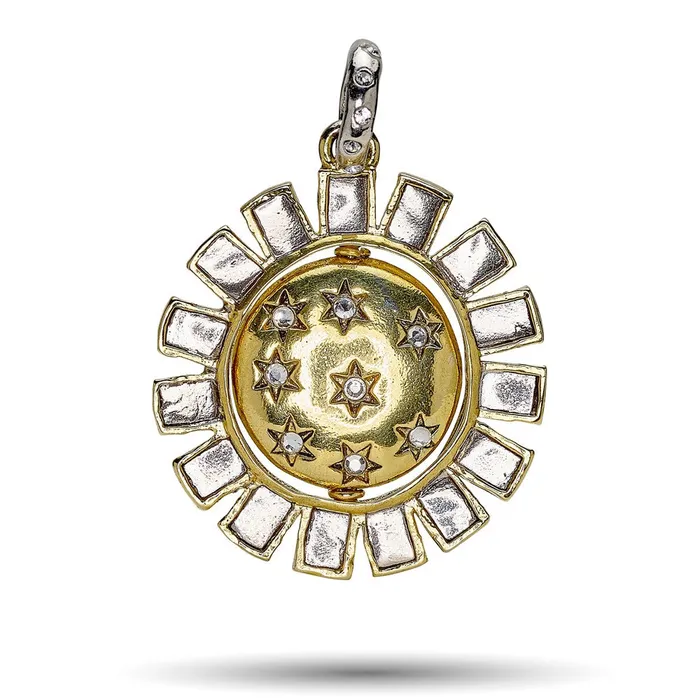 Waxing Poetic Made of Stars Spinner Pendant Necklaces